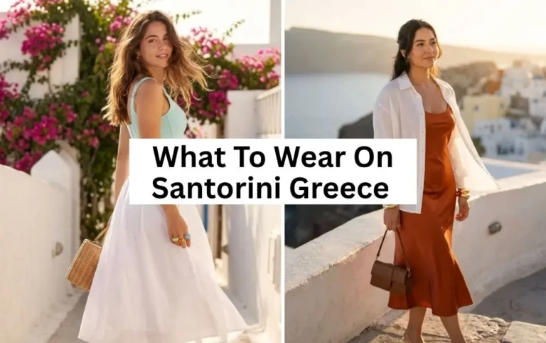 what to wear in Santorini Greece