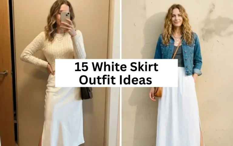 white skirt outfits
