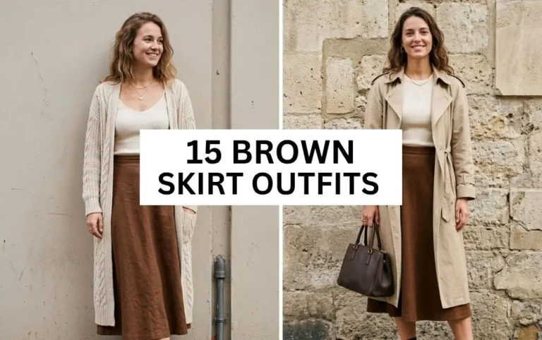 Brown Skirt Outfits 