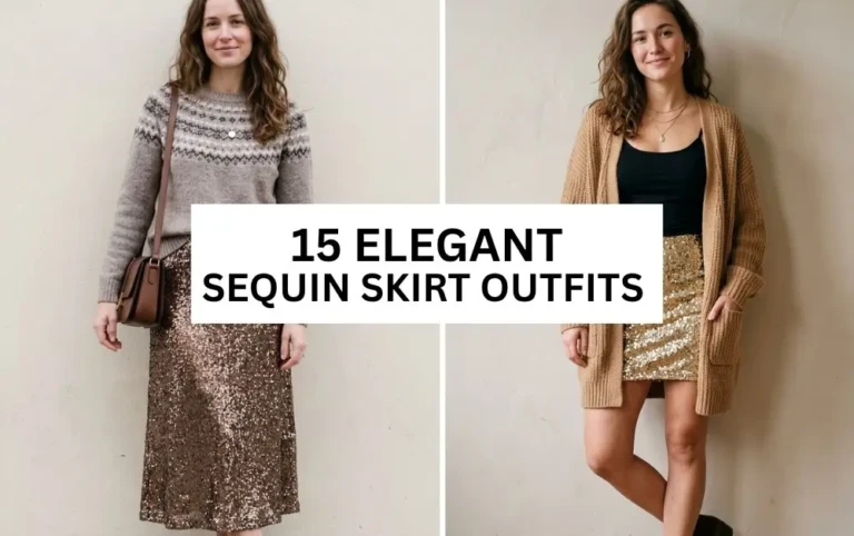 SEQUIN SKIRT OUTFITS